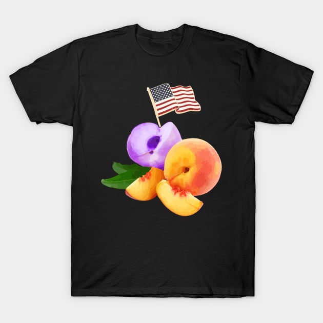 Purple Peaches T-Shirt by UnOfficialThreads